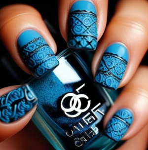 Designer Chanel Nail Idea  Chanel nails, Chanel nail art, Chanel