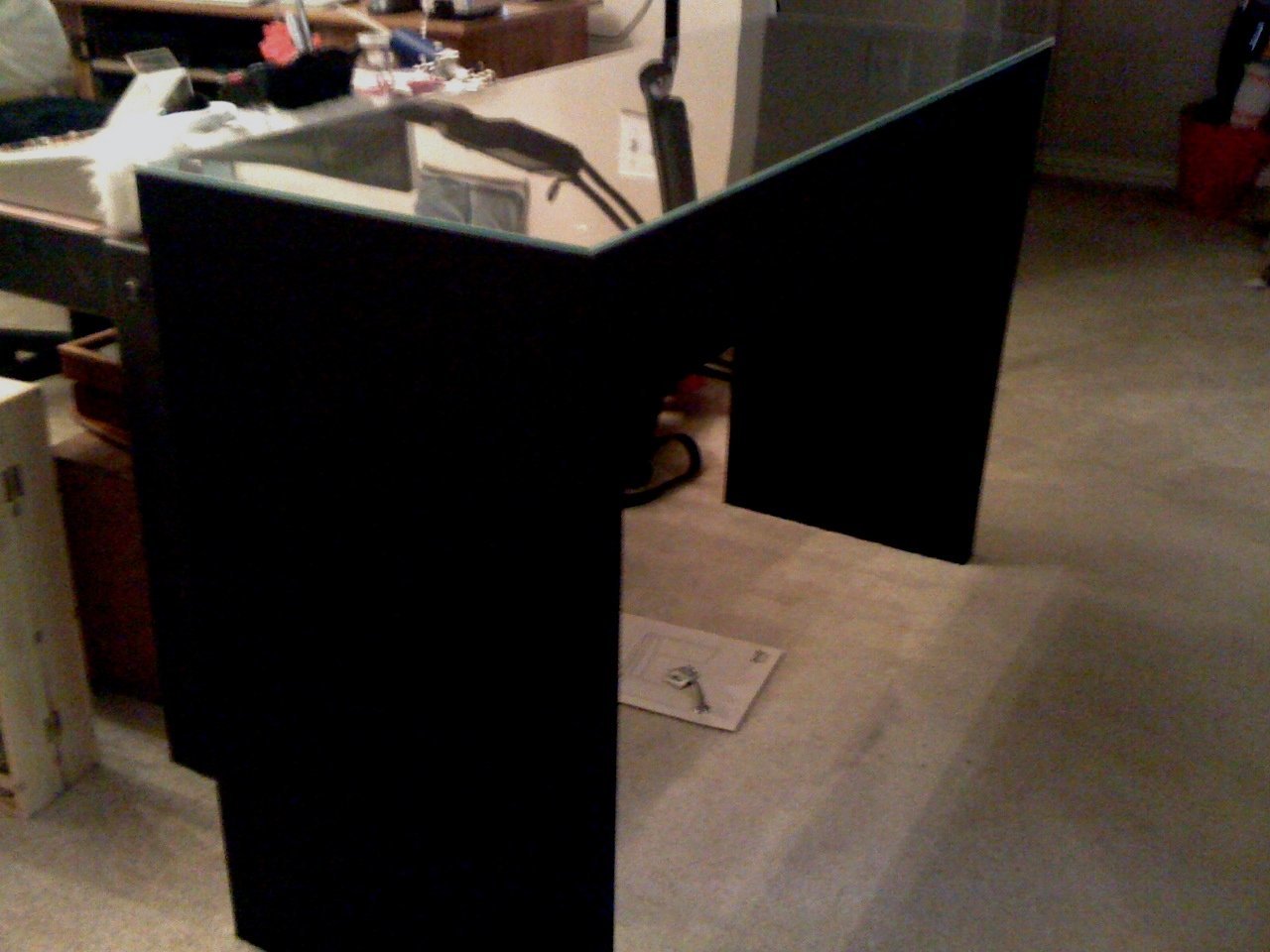 black malm dressing table