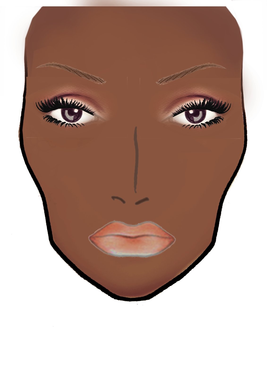 Here Are Looks I Designed Using Blank Mac Face Charts Specktra The Online Community For Beauty
