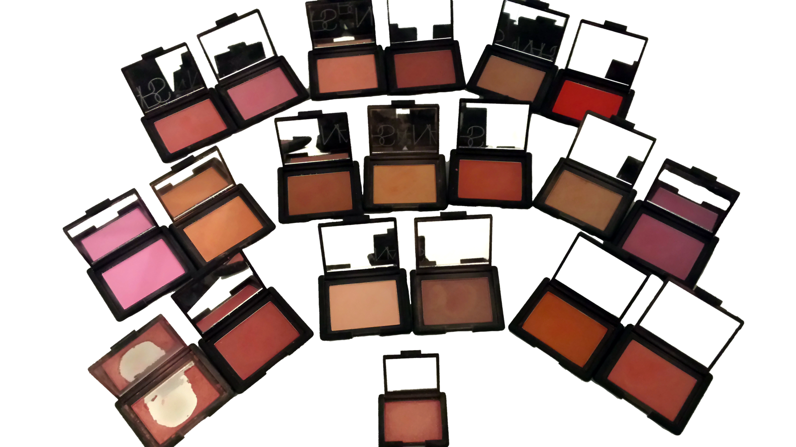 NARS pink blushers: Gaiety vs. Mata Hari vs. Desire vs. Angelika