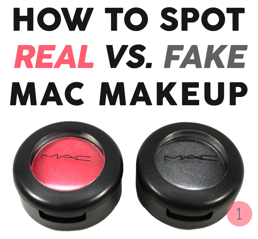 Spotting A Real And Fake Mac Eyeshadow